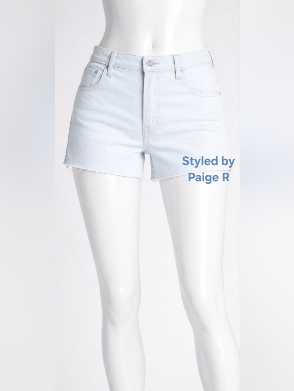 ❤️NWT GAP Stretch High Rise Button Fly Denim Jean Shorts Light Wash 6 29